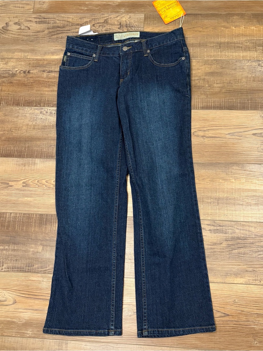 Cabela's 10S low/mid rise Dark Blue straight-Leg Women's Jeans